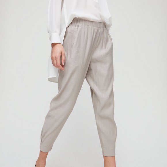 (SOLD) Aritzia Babaton Dexter Linen Pant Size XS - Picture 2 of 5